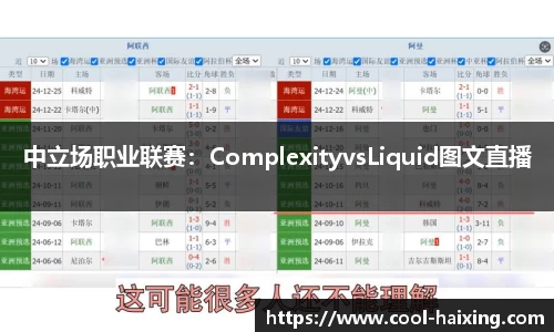 中立场职业联赛：ComplexityvsLiquid图文直播